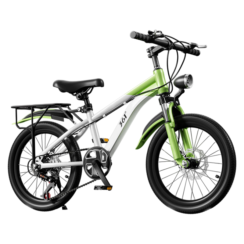 361° Children's Bicycle for Ages 6-7 with Disc Brakes, Shock Absorption, Student Pedal Mountain Bike with Gears