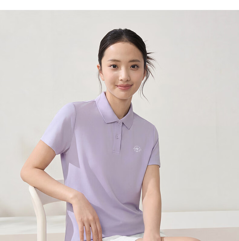 361° Women's Short Sleeve T-Shirt Spring Summer Quick-Dry Polo Shirt Sports Running Training Top 662624112H-1 15