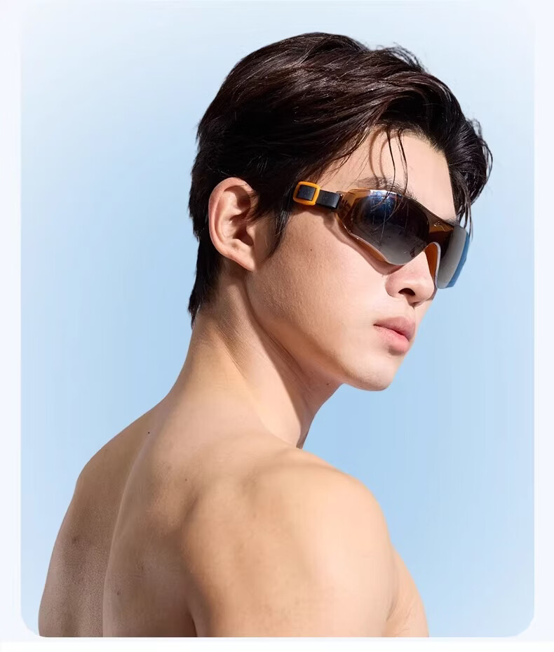 LI-NING Swimming Goggles HD Anti-Fog Waterproof Training Professional Mid-Frame Coated Swim Glasses for Men and Women 13