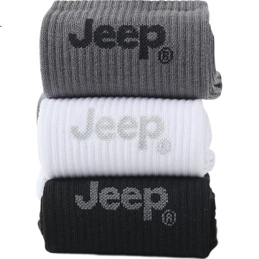 Мужские носки JEEP 100% хлопок, осенне-зимние, антибактериальные, дезодорирующие, впитывающие пот, средней длины, спортивные, 6 пар