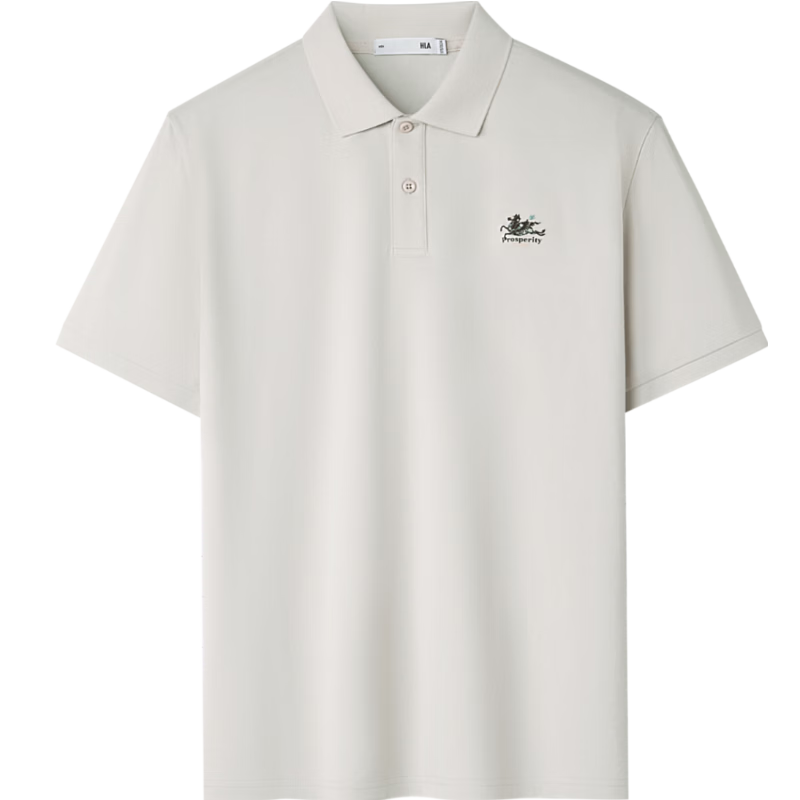 HLA Hailan Home Men's Polo Shirt 2026 New Year Dunhuang Series Cooling Moisture-Wicking Heat-Shielding Short Sleeve Summer Shirt