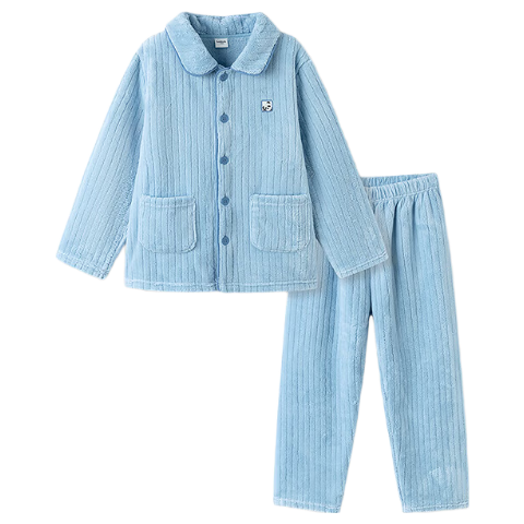 BALABALA balaOne Home Wear Set 2025 Winter Flannel Unisex Kids Pajamas for Indoor and Outdoor Use