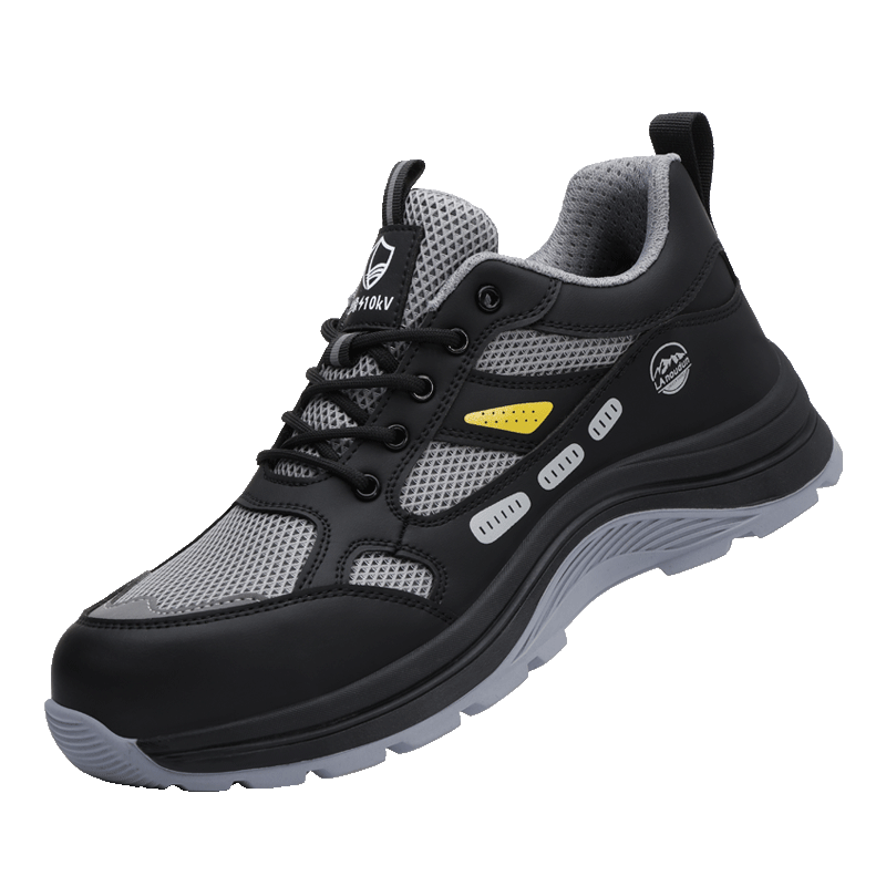 BlueOwl Shield Men's Summer Breathable Ultra-Light Insulated 10KV Electrician Anti-Smash Anti-Puncture Safety Work Shoes D291LKV Size 43