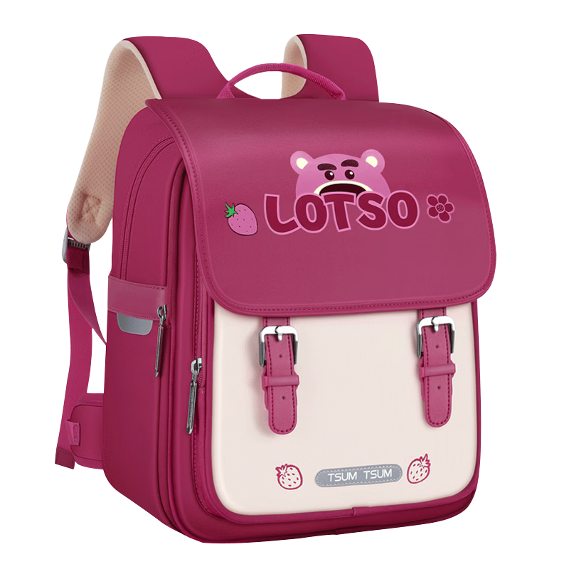 Disney Primary School Backpack for Girls Grades 1-3 Spine Protection Large Capacity Navy Blue