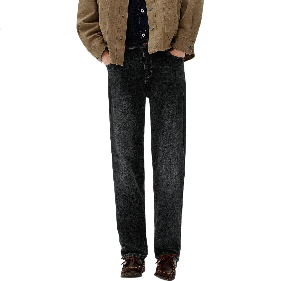 Джинсы Semir мужские зимние хлопковые прямые ретро штаны 103725124101A