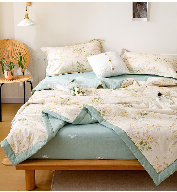 Hengyuanxiang Summer Cooling Quilt, Class A Antibacterial Thin Blanket, 200x230cm, Washable Air Conditioning Quilt, Double Summer Quilt, Spring And Autumn Quilt Insert 6