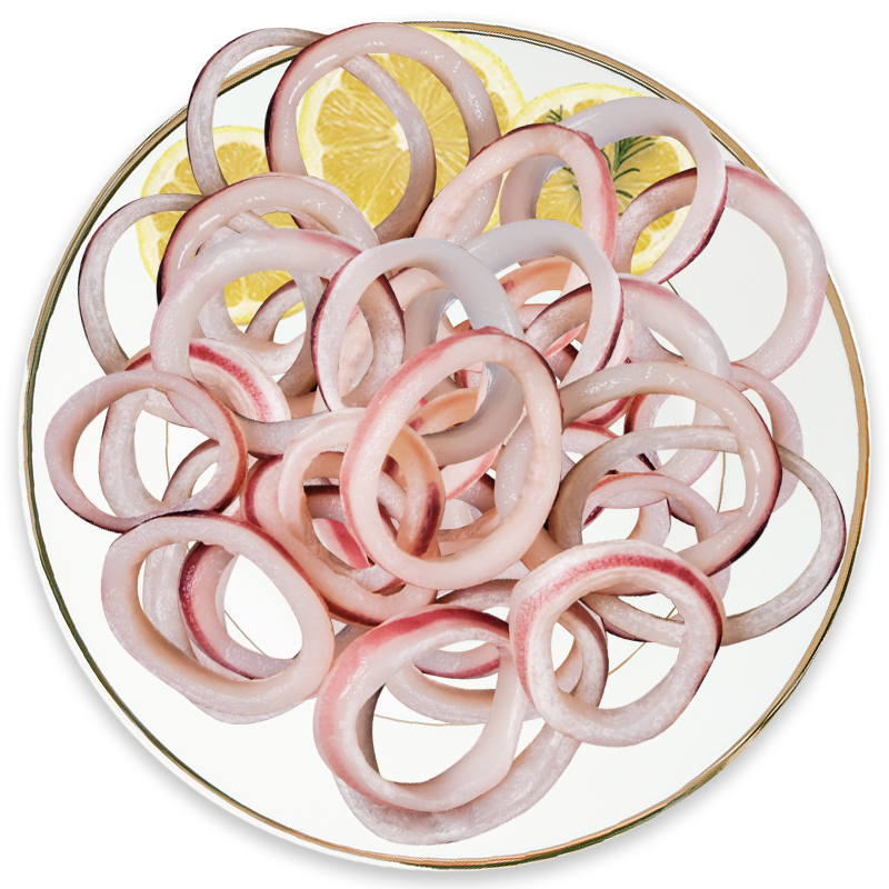 鸿顺鱿鱼圈1斤装 鲜捕速冻 海鲜水产 火锅食材 铁板鱿鱼