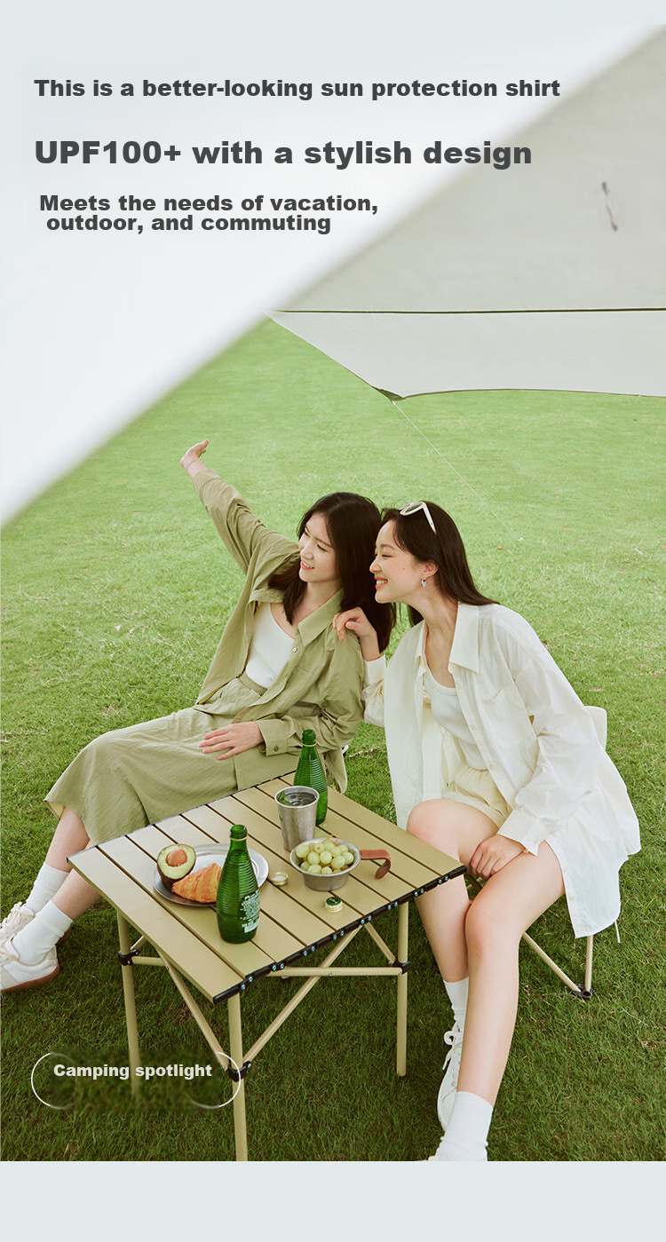 INMAN UPF100+ Sun Protection Shirt for Women, Summer Fashion Blouse Jacket, Bean Green Color, Size L 9