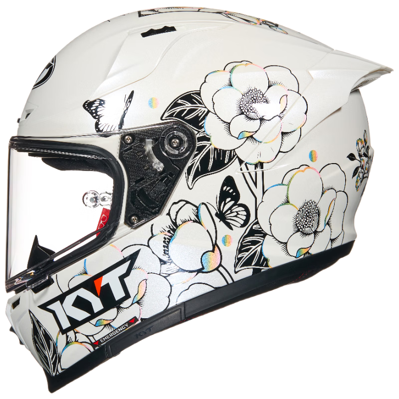 KYT Official Genuine Imported Full-Face Motorcycle Helmet Four-Season Windproof Racing Helmet Tea Color ST-20XL