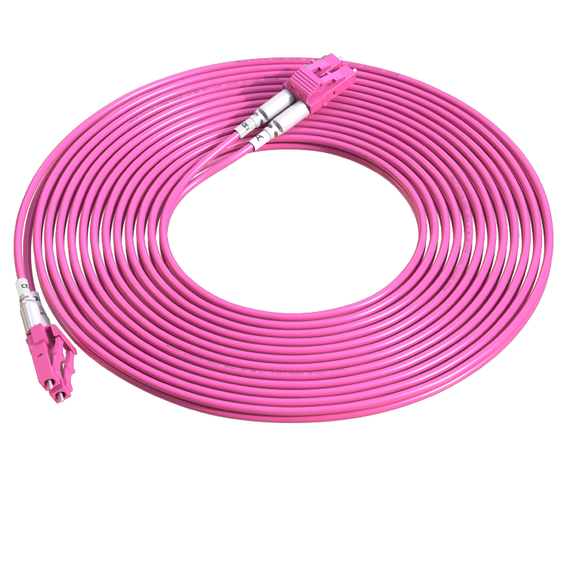 HAILE Haile 10G Multimode Fiber Optic Patch Cable LC-LC OM4 Low Smoke Halogen-Free Duplex Tail Fiber Patch Cord 10m HJ-A2LC-LC-MTA10