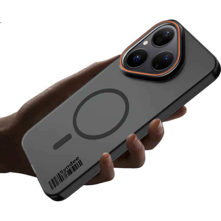Чехол-накладка Baozou для Huawei Pura 80, противоударный, с защитой от отпечатков пальцев, серый