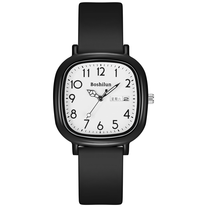Bausch & Lomb Silent Quartz Exam Watch for Female Middle and High School Students, Time-Only, Gift for Girls