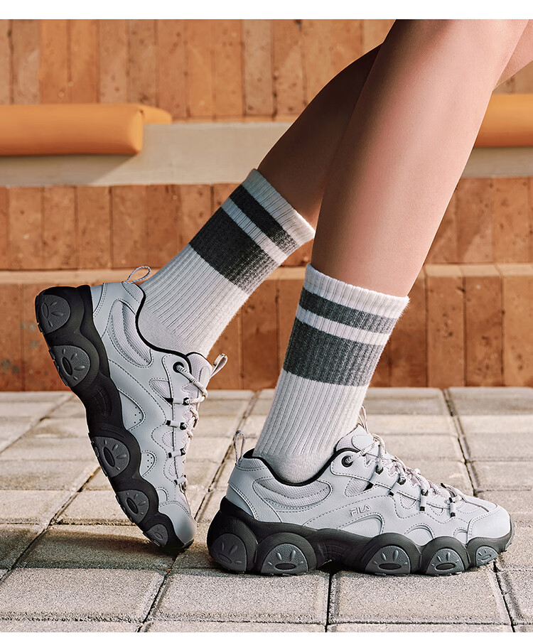 FILA Official Cat Paw 7th Generation Women's Dad Shoes 2026 Thick Sole Casual Sports Shoes 13