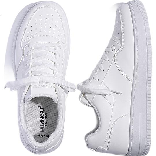 Мужские кроссовки HUANQIU Invisible Heightening White Sneakers, новинка 2025, повседневные дышащие кроссовки на толстой подошве