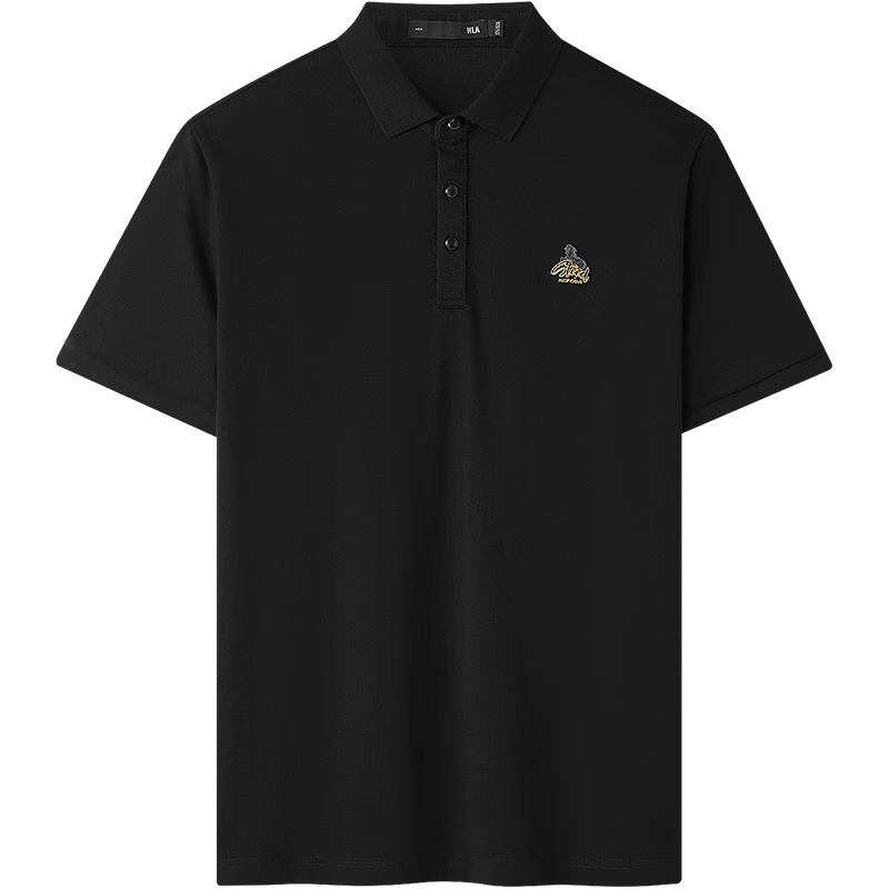 HLA Hailan Home Men's Short Sleeve Polo Shirt 26 Year of the Horse New Year Series Cool and Breathable Summer Short Sleeve