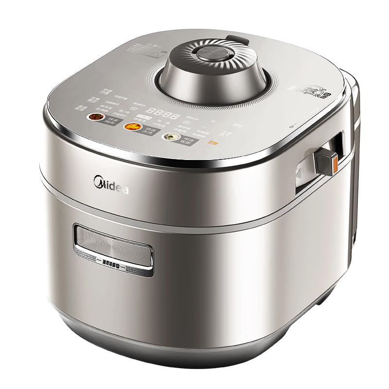 Midea IH Big Pear Titanium-Free Low-Fat Concentrated Aroma High-Pressure 112KPa Multifunctional All-In Electric Pressure Cooker, 5L, for Mothers And Babies, Non-Coated 316L Rice Cooker S8