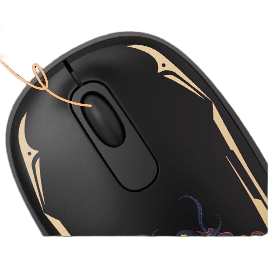 AKKO Mysterious Master Co-Branded Smart 1 Wireless Mouse for Women, Stylish Single 2.4G Ergonomic Mouse, Portable Laptop Silent Office Rechargeable Battery Mouse