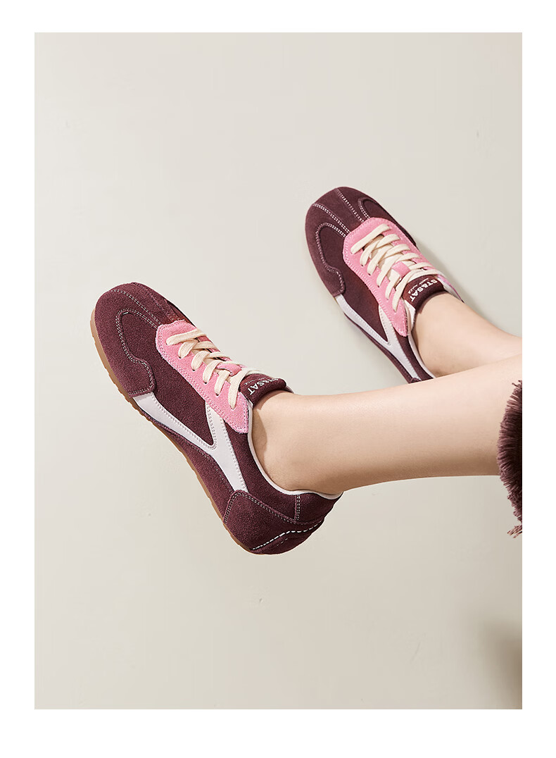 Saturday Vintage German Trainer Women's 2026 Summer New Height-Increasing Soft Sole Lightweight Classic Casual Sports Sneakers 9