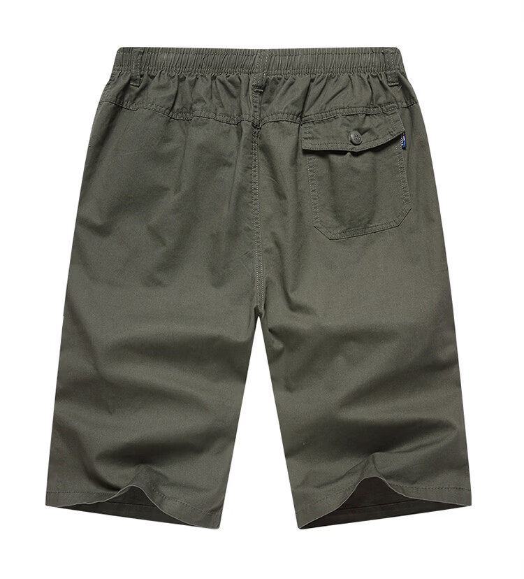 RED DRAGONFLY Men's Summer Thin Cotton Casual Fashion Cool Comfortable Breathable Versatile Army Green Capri Shorts XL 31