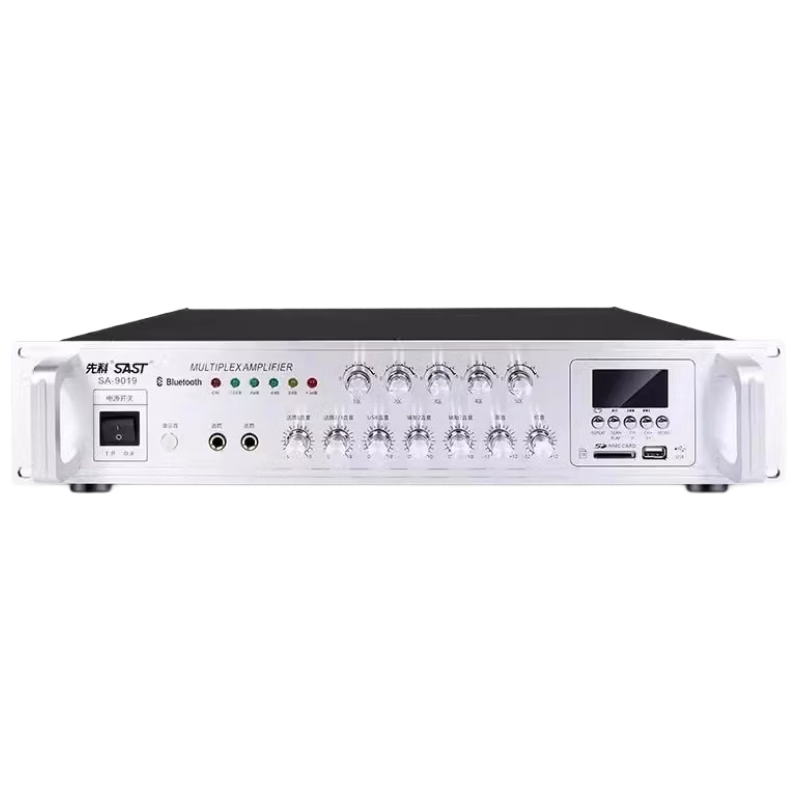 SAST 500W High Power Bluetooth Amplifier Public Broadcasting Amplifier Ceiling Speaker Wall-mounted Soundbar Store Conference Home Theater Six-Zone Audio Control System