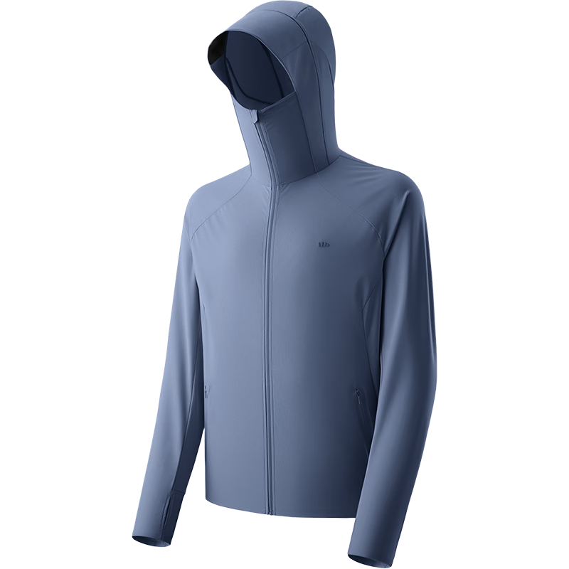 Beneunder Ice Silk Sun Protection Jacket for Men UV Protection Cooling Breathable Outdoor Fishing AL106 Frozen Lake Blue L