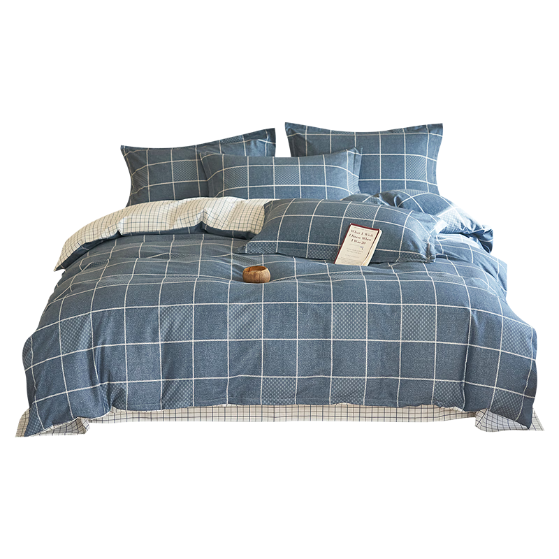 Grace 7A Antibacterial 100% Cotton Three-Piece Set Xinjiang Cotton Bedding 0.9/1.2m Bed Quilt Cover 150x200cm