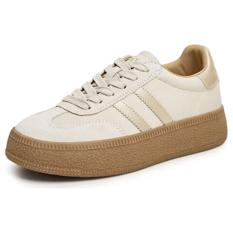 TATA Retro Flat Sneakers Women Casual German Trainer CM5 Beige/Gold (Single) Size 36