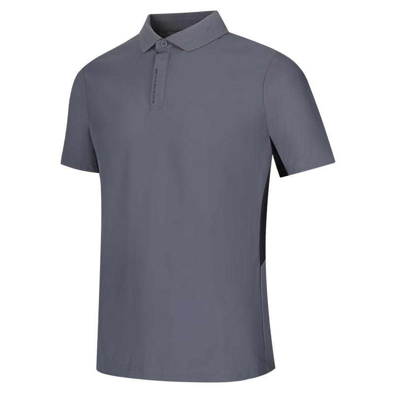 361° Men's Sports T-Shirt Spring Summer New U-Neck Polo Ice Cool Casual Short Sleeve Top 652624105-4