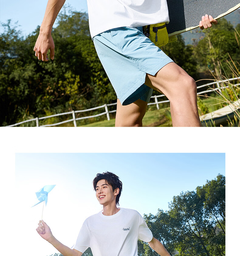 361° Men's T-Shirt Spring Summer New Sports Casual Loose Fit Crew Neck Short Sleeve Top 652629112-2 13