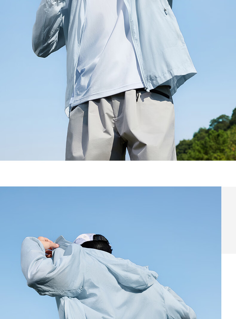 361° Men's Sunscreen Jacket Spring Summer UPF50+ UV Protection Sports Outdoor Cooling Heat Shield Jacket 652624603H-1 26