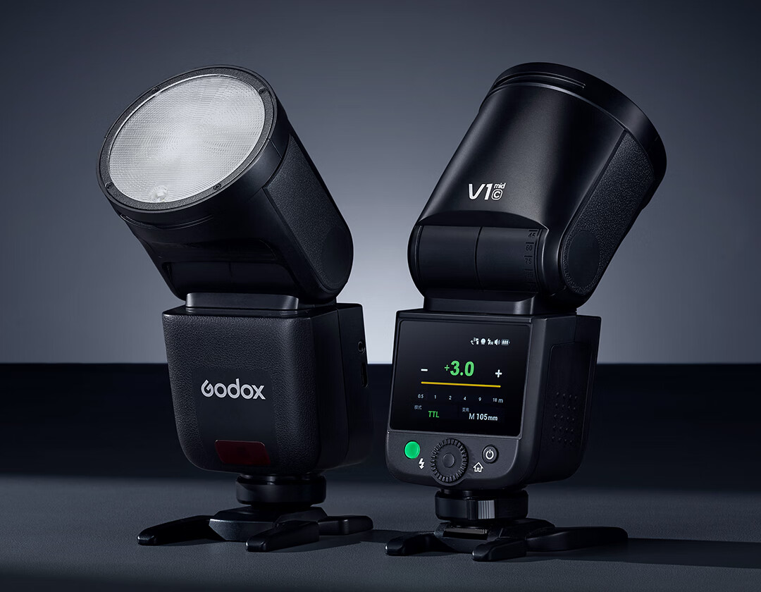 Godox V1 Mid-Touchscreen On-Camera Flash High-Speed Sync TTL Lithium Battery Hot Shoe Light Portable Wedding Photography Flash [Fujifilm Version] 2