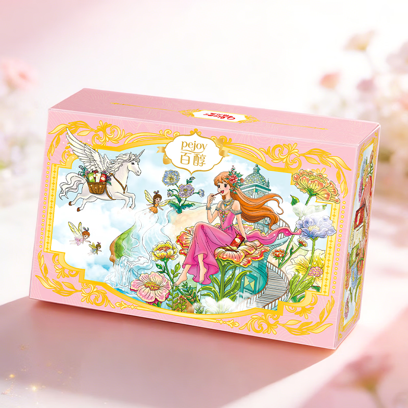 格力高(glico)百醇系列 醇芯有你礼盒48g(9盒)注心饼干休闲零食礼物