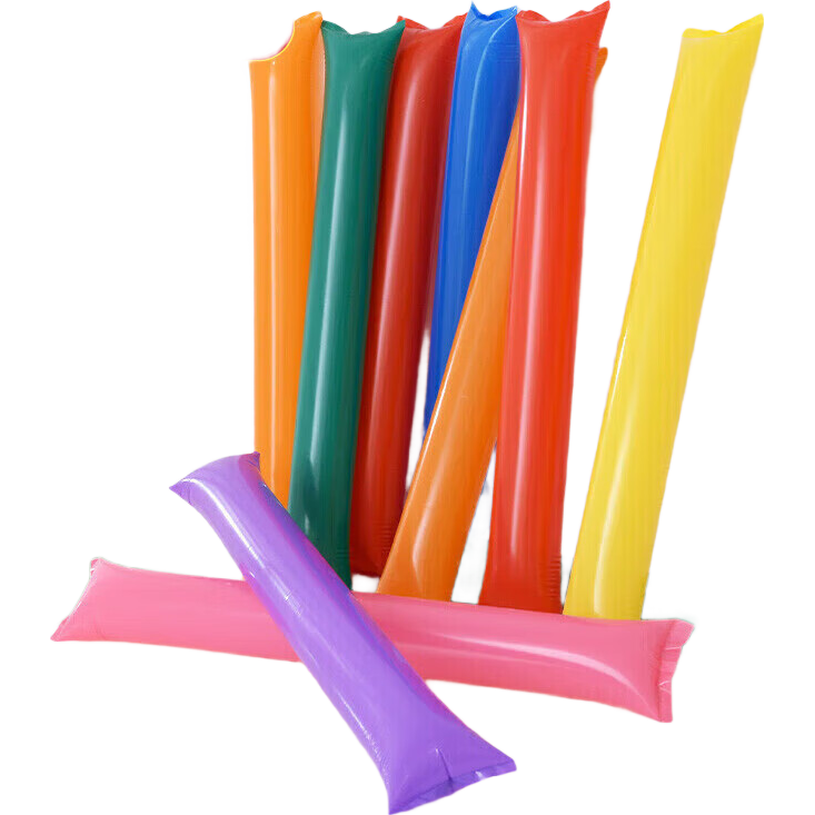 Xinxinjingyi Balloon Children's Cheering Sticks for Back-To, Sports Meet, Concert Decoration, Birthday Party, Spirit Boosting Stick, LaLa Stick Props, 80 Pieces