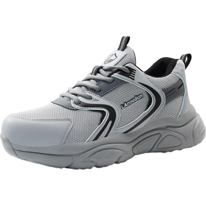 BlueOwl Shield Men's Summer Breathable Lightweight Anti-Smash Steel Toe Anti-Puncture Wear-Resistant Soft Sole Worksite Functional Shoes DL280 Size 41