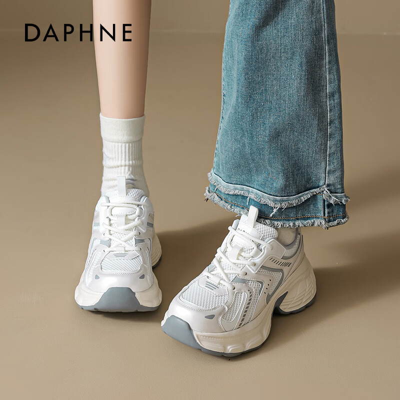 Daphne Women's Platform Dad Sneakers 2026 New Summer Casual Lightweight Thick Sole Height Increasing Sports Shoes