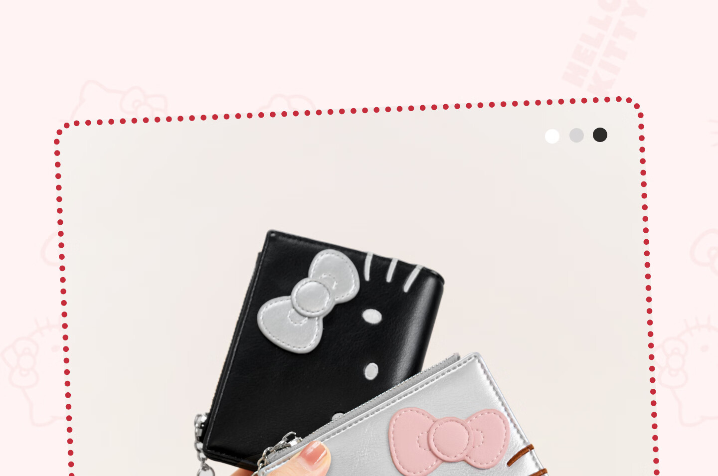 Toutou HELLO KITTY Cute ID Card Holder Storage Card Wallet Coin Purse Birthday Gift for Best Friend 10
