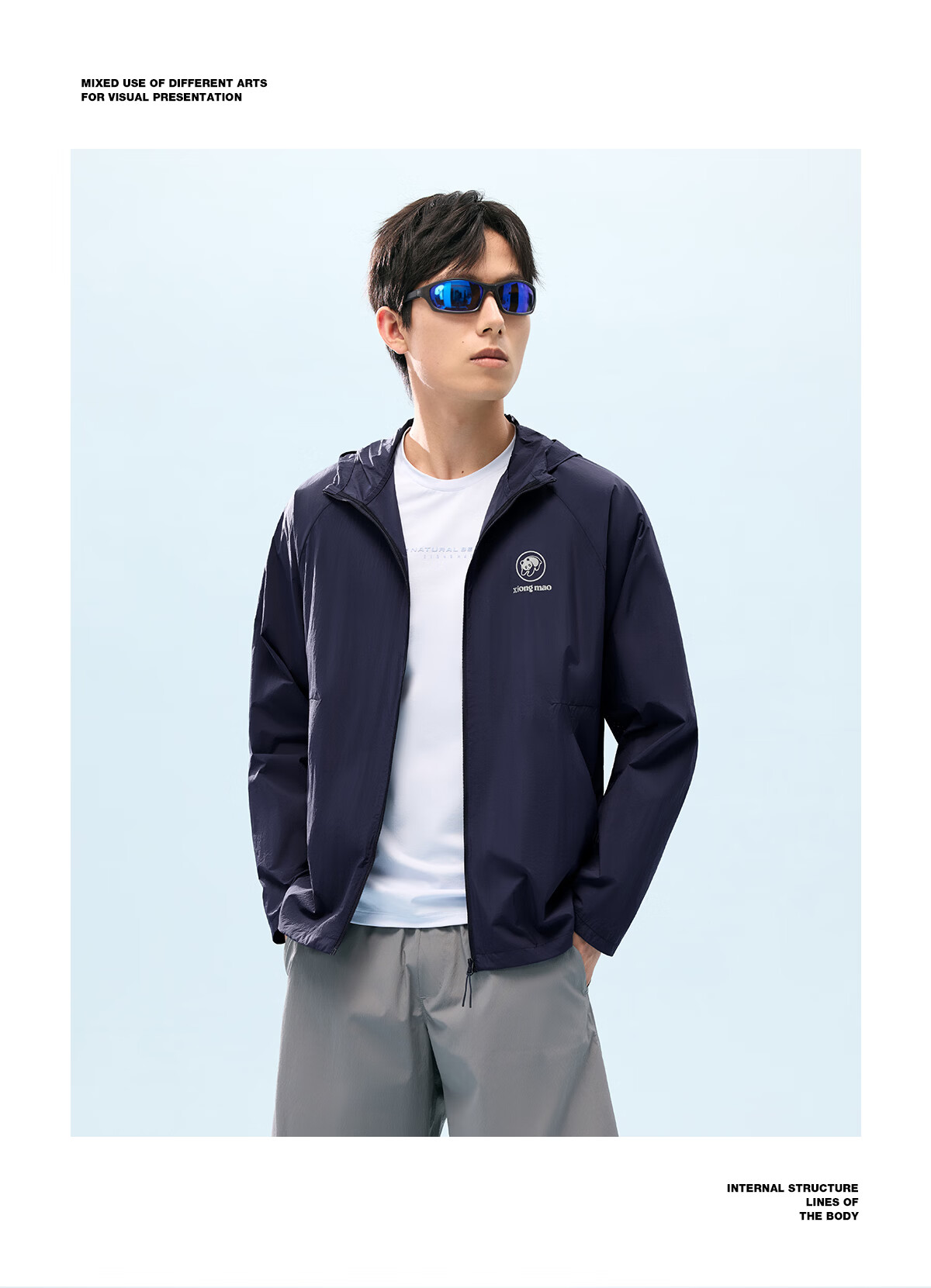 Xiongmao [Ice Stick 3.0], Liu Yifei's Same Style Sun Protection, for Men And Women, Spring And Summer New Ice-Cool Breathable Original Yarn UPF90 Jacket 5081 32