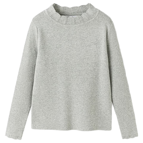 Balabala Girls' Sweater Children's 2025 Winter Knitwear Pullover [Mall Same Style] 202425103020