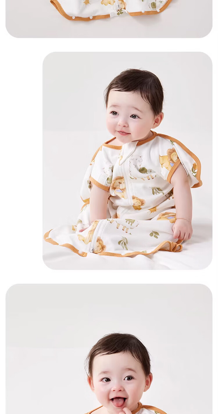 Kidsneed Baby Anti-Startle Sleep Sack Newborn Swaddle Sleep Bag Infant Spring Summer Cotton 0-6 Months Tummy Protection Kick-Proof Blanket 11