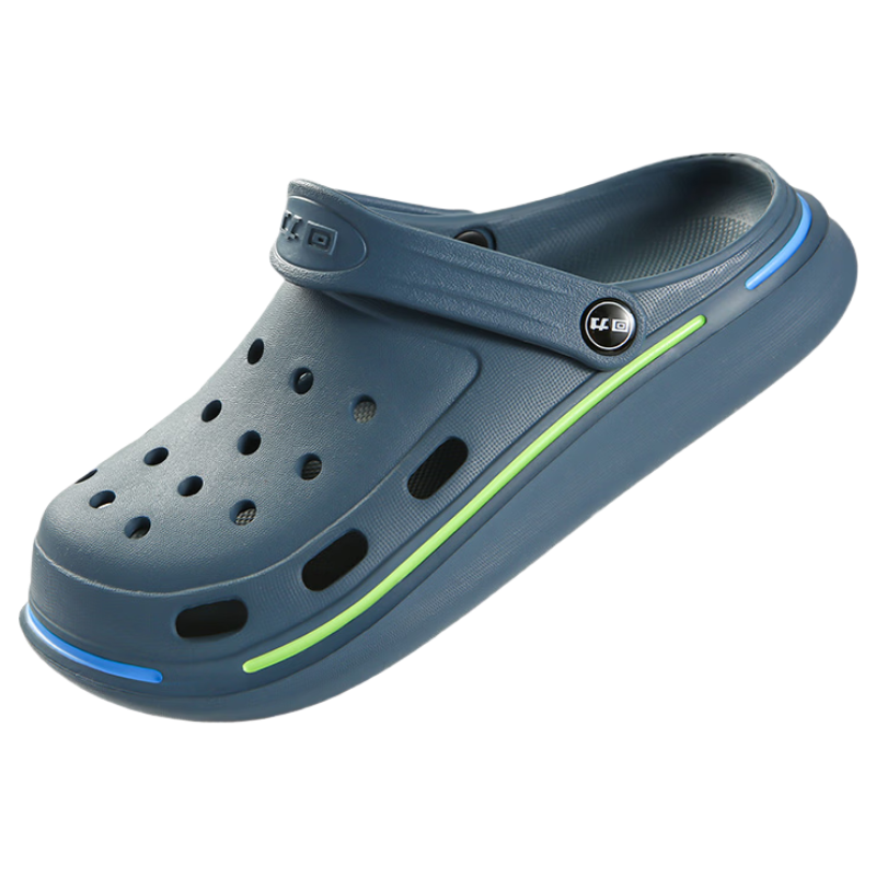 Warrior Official Men's Summer 2026 Breathable Closed-Toe Slippers Blue Gray - Model A Size 41