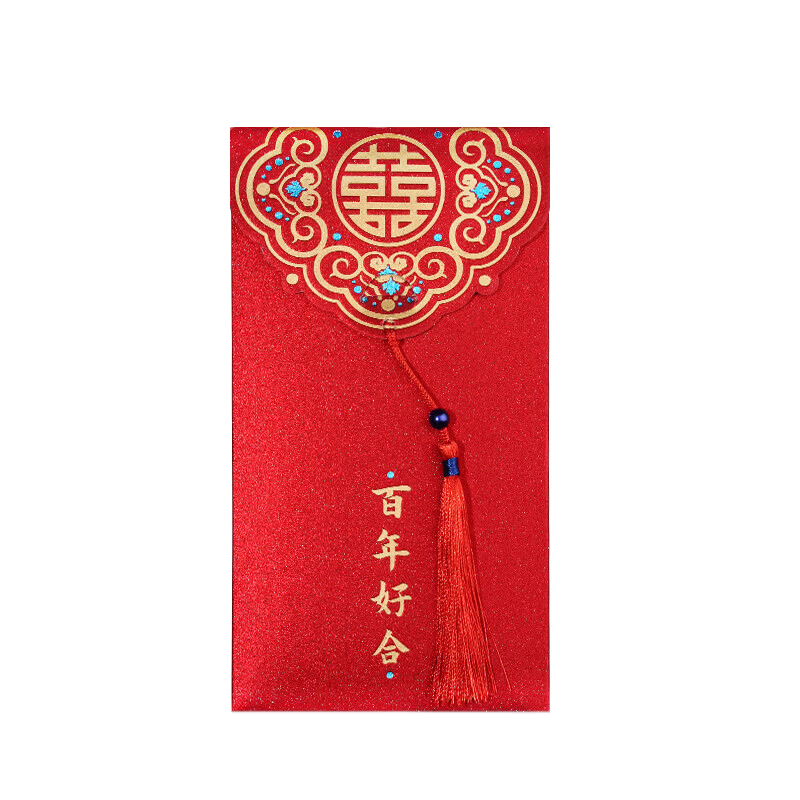 Aimo Hui Wedding Red Envelopes Creative Tassel Design 10-Pack