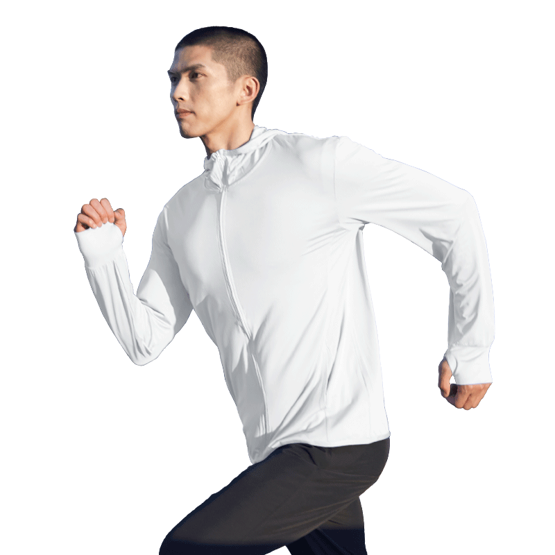 BURUITE Men's Summer UV Protection Lightweight Breathable Sunshade Ice Silk Skin Jacket Outdoor Fishing Windbreaker