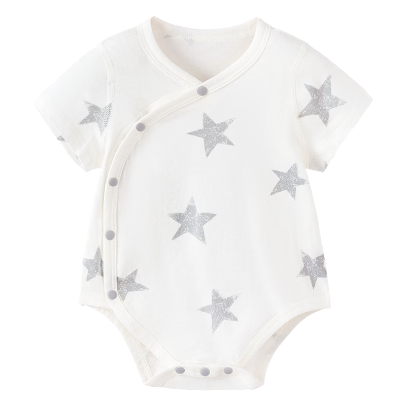 Babylove Anxinrou Baby Bodysuit Summer Thin Cotton Triangle Romper Short Sleeve Unisex Infant Crawling Suit
