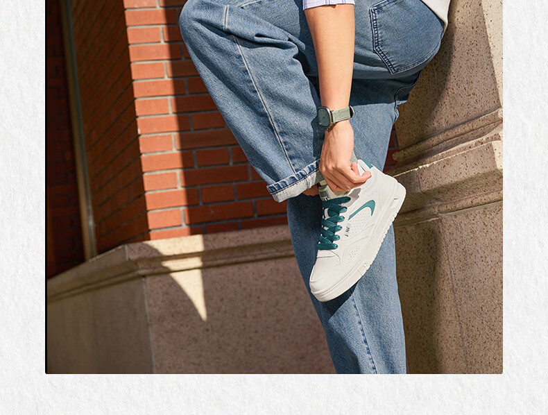 361° Men's Sports Shoes Spring Summer New Retro Leather Basic White Casual Sneakers 672616619-5 7