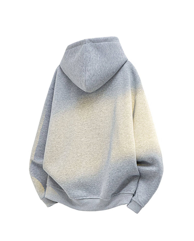 :CHOCOOLATE IT American Style Casual Hoodie Sweatshirt Men Spring Autumn New Versatile Warm Casual Jacket White Gray L 10