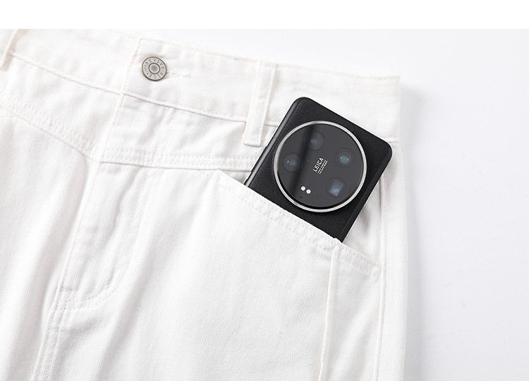 Demana [Cloud Soft 100 Cotton] Spring Simple Style Embroidered Slit Straight Small Female Denim Skirt 15