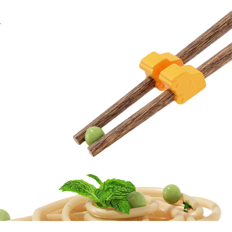 Детские тренировочные палочки COOKSS, из массива дерева, для детей от 2-3 лет и 6 лет, деревянный вспомогательный инструмент для кормления малышей, для тренировки и обучения малышей, силиконовые нескользящие