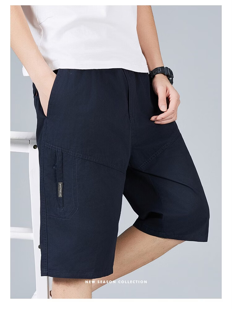 RED DRAGONFLY Men's Summer Thin Cotton Casual Fashion Cool Comfortable Breathable Versatile Army Green Capri Shorts XL 14