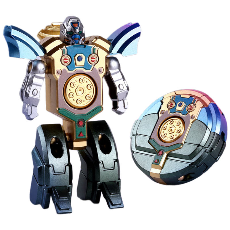 Lankupa Mecha Transforming Finger Spinner Robot King Kong Shape Rotating Educational Toy for Kids Boys Birthday Gift