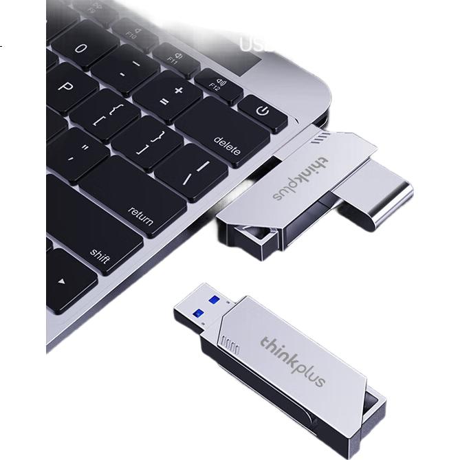 ThinkPlus Lenovo 64GB USB 3.2 Флеш-накопитель TPU301plus, металлический, высокоскоростной